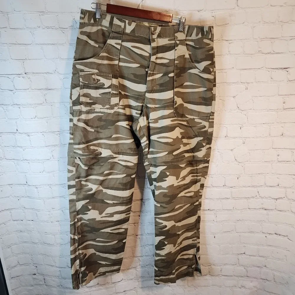 Men's Cabela's zip-up camo hunting pants, 38 X 30